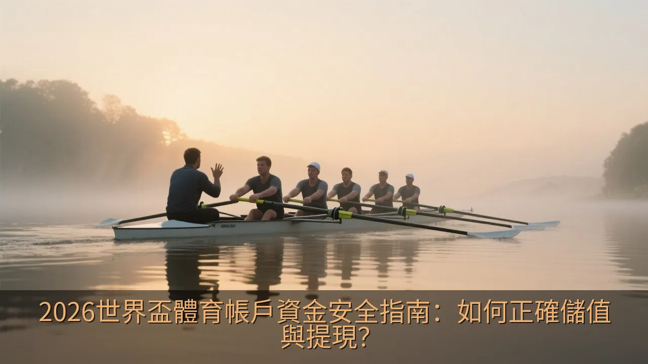 2026世界盃體育帳戶資金安全指南：如何正確儲值與提現？